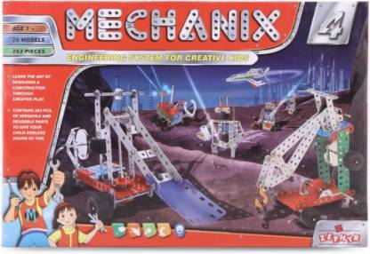 Full size cover page of the book 'Zephyr Mechanix: 4- kids educational mechanical 3D model making kit age 7+ multicolour'