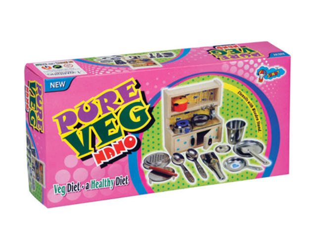 Full size cover page of the book 'Sunny Toyz Pure Veg Nano- kids mini toy kitchen set age 5+'