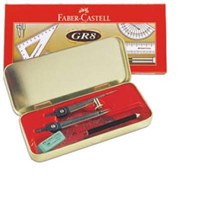 Full size cover page of the book 'F1150231190001 FABER CASTELL GEOMETRY BOX ECONOMY GR8'