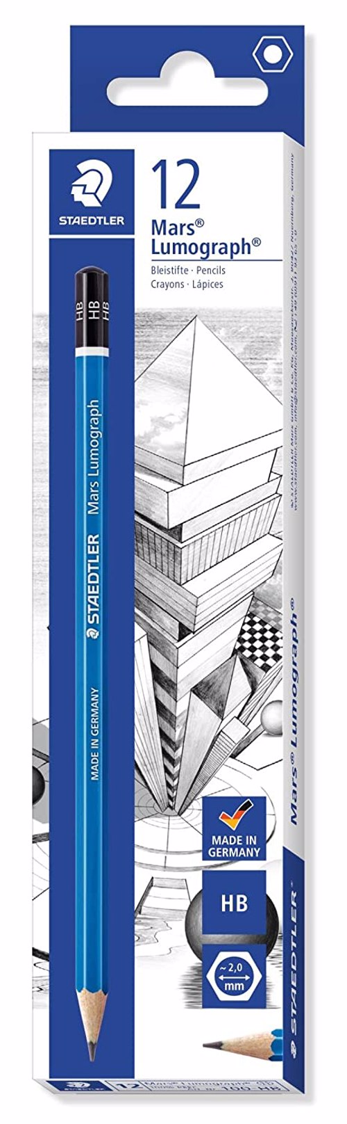 Full size cover page of the book 'Staedtler 100 Mars Lumograph Pencil Hb'
