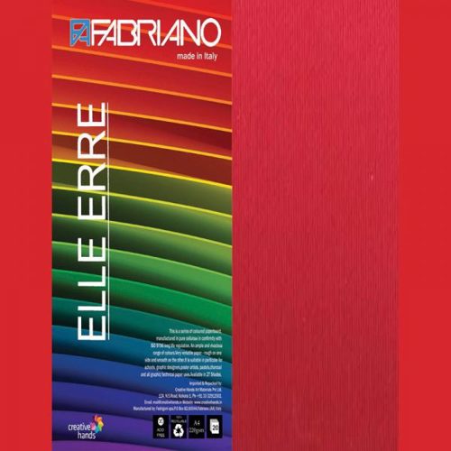 Full size cover page of the book 'Fabriano Elle Erre Ciliegia Sheet 50 x 70 cm 220 gsm'