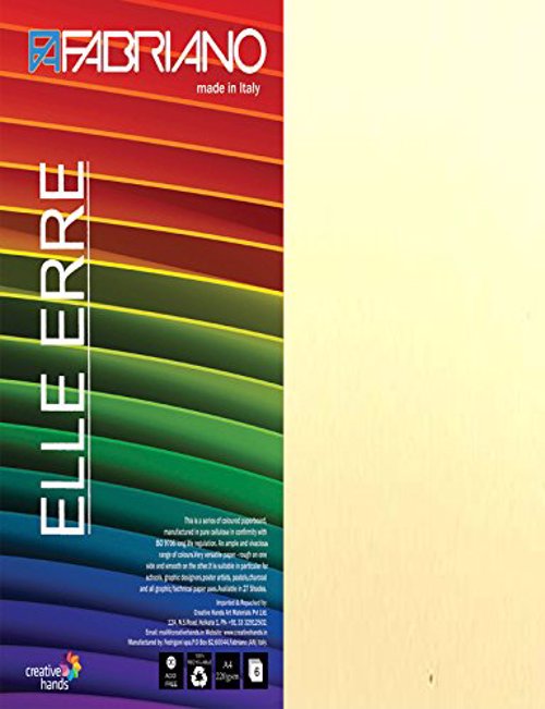 Full size cover page of the book 'Fabriano Elle Erre Onice Sheet 50 x 70 cm 220 gsm'