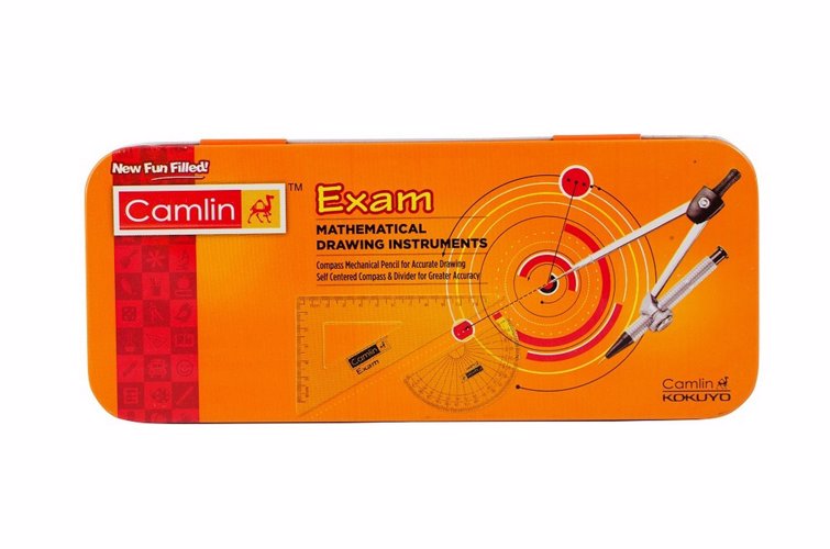 Full size cover page of the book 'Camlin 4899223 Exam Mathematical Drawing Instrumen'