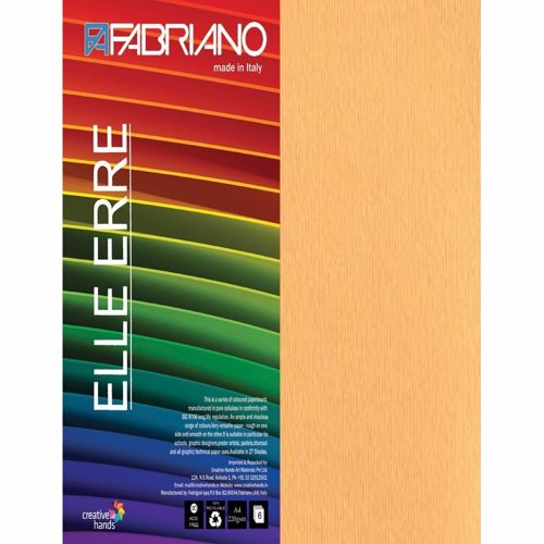 Full size cover page of the book 'Brustro FA Elle Erre A4 Pack Of 9 Avana 220 gsm'