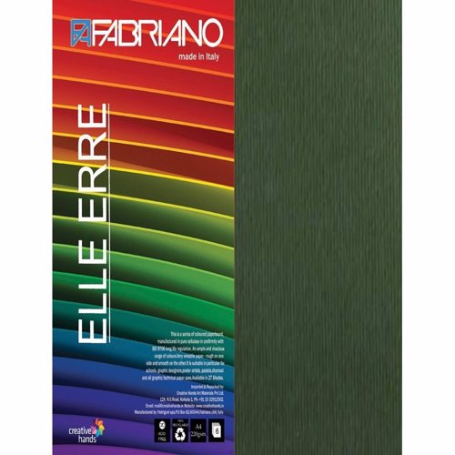 Full size cover page of the book 'Brustro FA Elle Erre Verdone 9 Sheets 220 gsm'