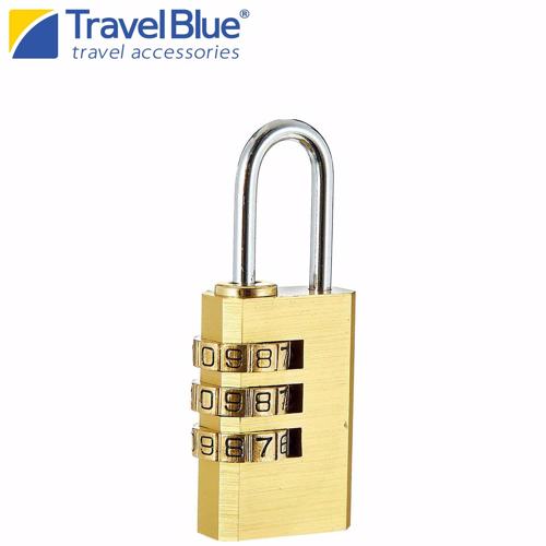 Full size cover page of the book 'Travel Blue 031 3- Dial Combination Lock'