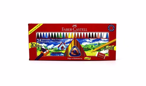 Cover page of the book 'F1110202145025 FABER CASTELL FC 122725 ERASABLE CRAYONS 110MM S/25'