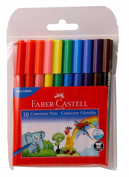 Full size cover page of the book 'F1135228185010 Faber Castell 153010 CONNECTOR PENS ASSORTED 10'