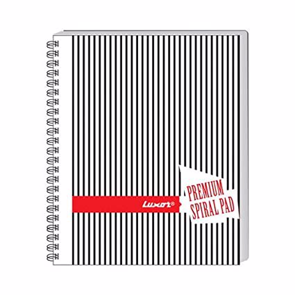 Full size cover page of the book 'Luxor 20557 Single Ruled Side Spiral Notebook 100 pages'