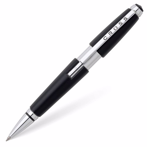 Full size cover page of the book 'Cross AT0555-2 Edge Jet Chrome Pen Rollerball Pen Black'