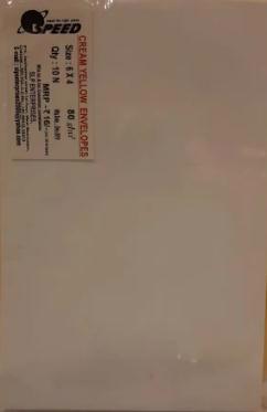 Full size cover page of the book 'Speedkraft Cream Envelopes S/10 6x4'