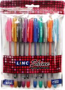 Cover page of the book 'Linc Shine Sparkle Glitter Gel Pen S/10'
