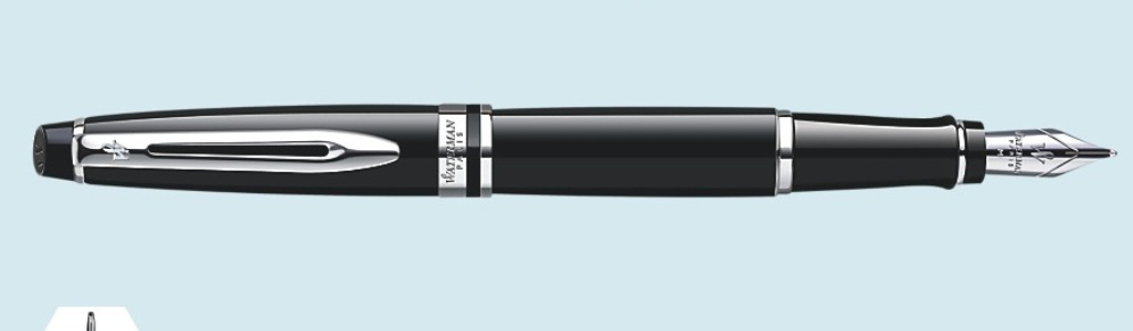 Cover page of the book 'Waterman Expert Black CT Fountain Pen M'