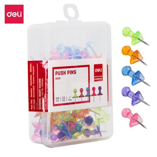 Full size cover page of the book 'DELI W0030 COLOR PUSH PIN'