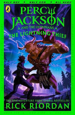 Full size cover page of the book 'Percy Jackson and the Lightning Thief (Book 1)'