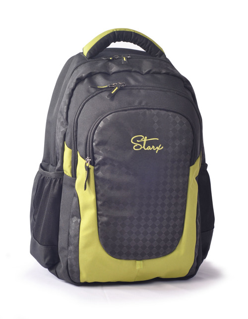 Full size cover page of the book 'STARX-BP-87 (Black/Green) School/College Backpack - DISCONTINUED'