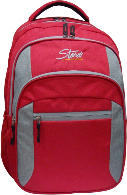 Full size cover page of the book 'STARX BPAZ02(Red/Grey)School/College
Backpack 18"47x33x20cms'