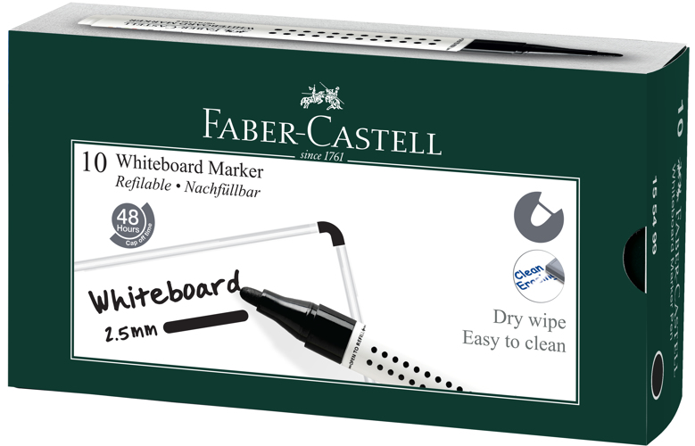 Full size cover page of the book 'F5150410326010 FABER CASTELL155499- BLACK WHITEBOARD MARKER PEN'