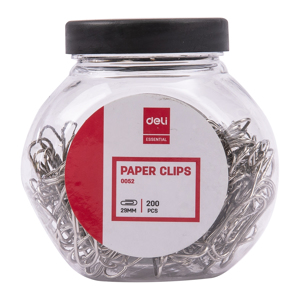 Cover page of the book 'Deli W0052 PAPER CLIP(SILVER)(200/TUBE) 29mm'