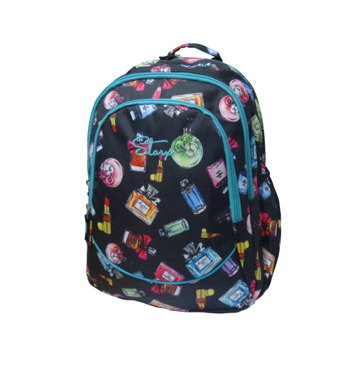 Full size cover page of the book 'STARXFSBA66 Black/Sky Blue Backpack 38x29x16cms'