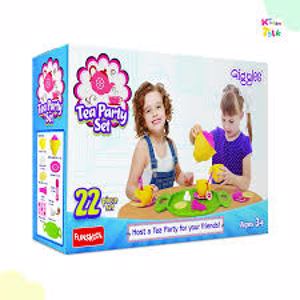 Cover page of the book 'Funskool Giggles Tea Party Set- kids toy tea set 22-pcs age 3+ 9785300'