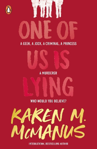 Cover page of the book 'One of Us Is Lying'