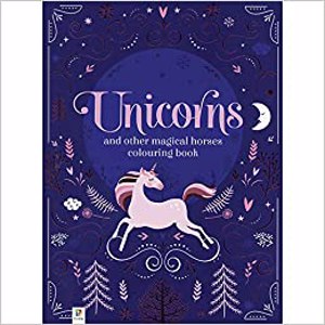 Cover page of the book 'UNICORNS AND OTHER MAGICAL HEROES COLOURING BOOK'