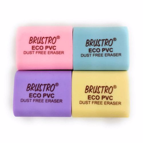 Full size cover page of the book 'Brustro BRPVCE ECO PVC Dust Free Eraser Pack of 2'