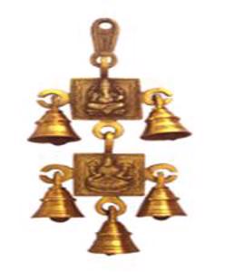 Cover page of the book 'MB-2269A13 BELT W/ BELL GANESH LAXMI DESIGN HANGING 10"  Gold Matt'