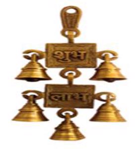 Cover page of the book 'MB-2269B3 BELT W/BELL SHUBH LABH DESIGN HANGING 10"  Gold Matt'