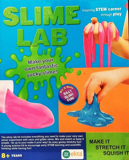 Full size cover page of the book 'EKTA SLIME LAB'