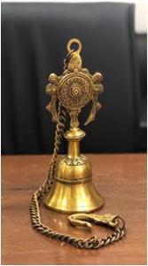 Cover page of the book 'MB-1237 HANGING BELL W/CHAKAR DESIGN FINE 8" GOLD'