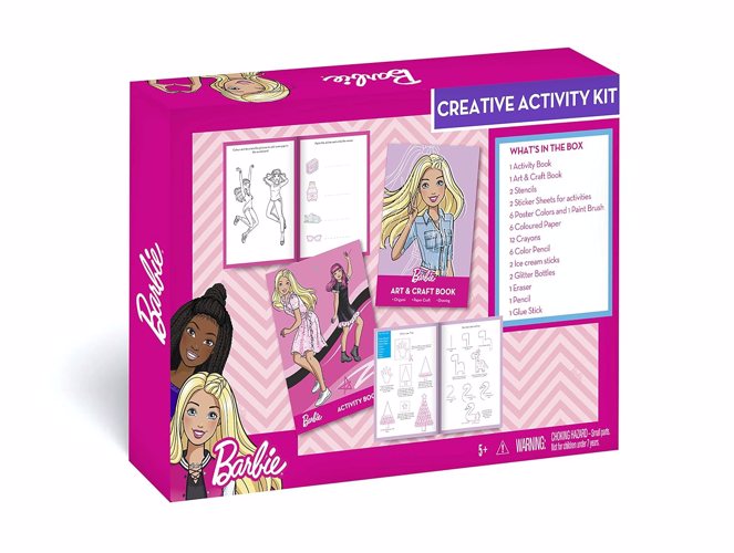 Full size cover page of the book 'Barbie Creative Activity Kit Code HPL41'
