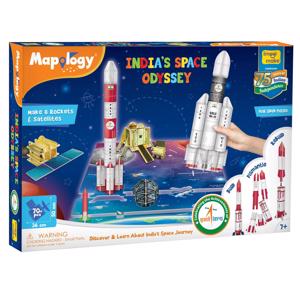 Cover page of the book 'Mapology : India's Space Odyssey Code MP55'