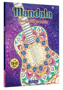Cover page of the book 'MANDALA COLORING BOOK FOR ADULTS'