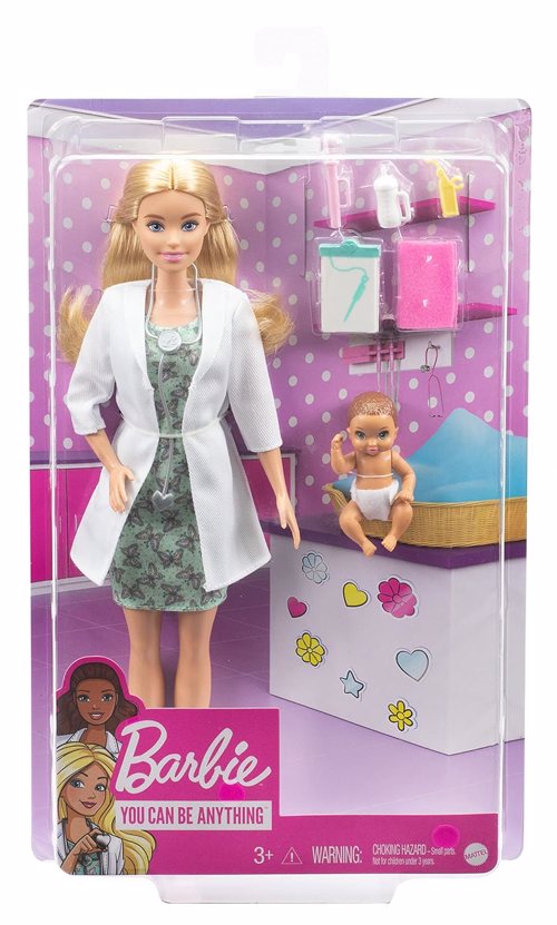 Full size cover page of the book 'BARBIE  BABY DOCTOR DOLL CODE GVK03'