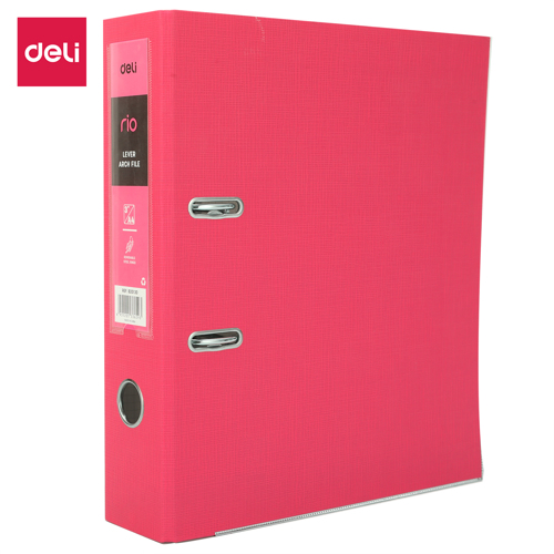 Full size cover page of the book 'DELI EB20140 LEVER ARCH FILE RED A4 3"'