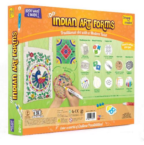 Full size cover page of the book 'Imagi make Indian Art Forms Code IM08'
