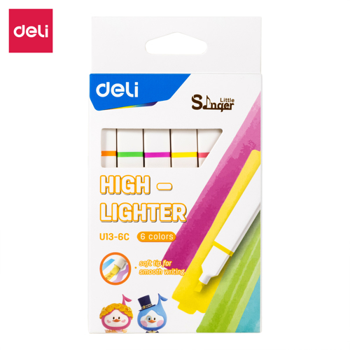 Full size cover page of the book 'DELI WU13-6C HIGHLIGHTER'