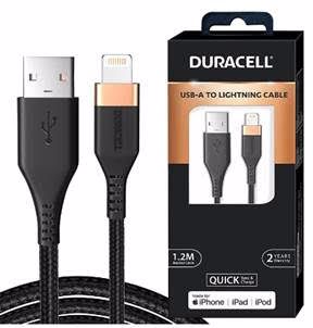 Full size cover page of the book 'Duracell-USB A TO LIGHTNING SYNC & CHARGE CABLE DU002'