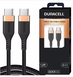 Cover page of the book 'Duracell-TYPE-C TO TYPE-C SYNC & CHARGE CABLE DU004'