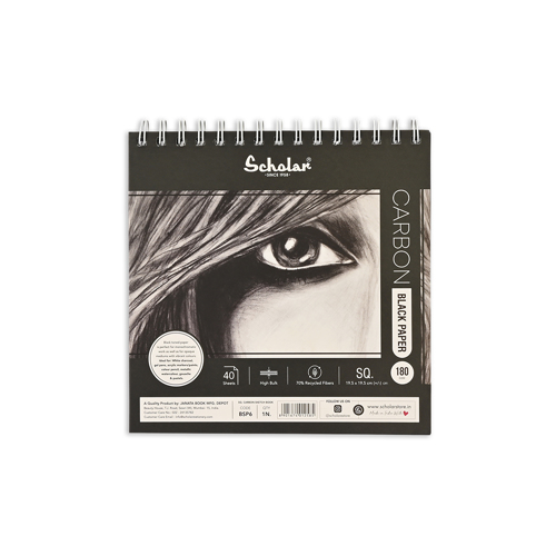 Full size cover page of the book 'SCHOLAR BSP6 SQ CARBON SKETCH PAD'