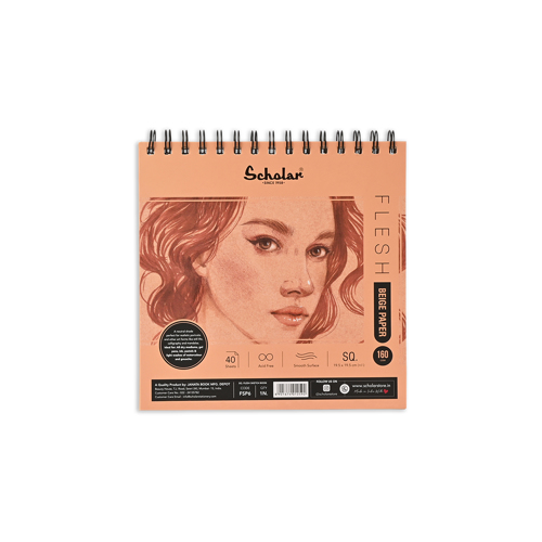 Full size cover page of the book 'SCHOLAR FSP6 SQ FLESH SKETCH PAD'