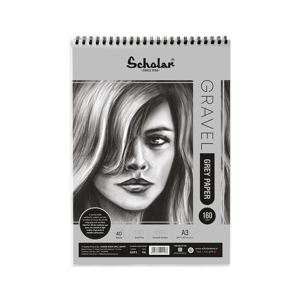 Cover page of the book 'SCHOLAR GSP3 A3 GRAVEL SKETCH PAD'