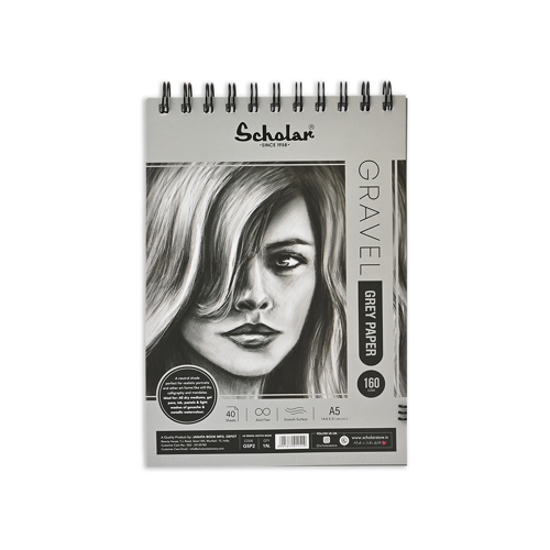 Full size cover page of the book 'SCHOLAR GSP2 A2 GRAVEL SKETCH PAD'