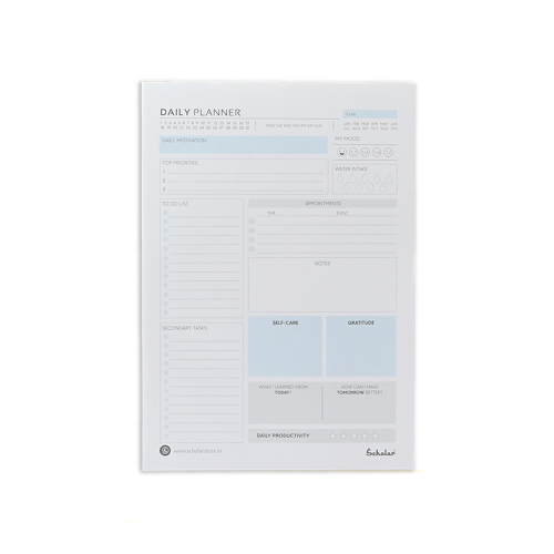 Full size cover page of the book 'SCHOLAR DPL4 A4 DAILY PLANNER'