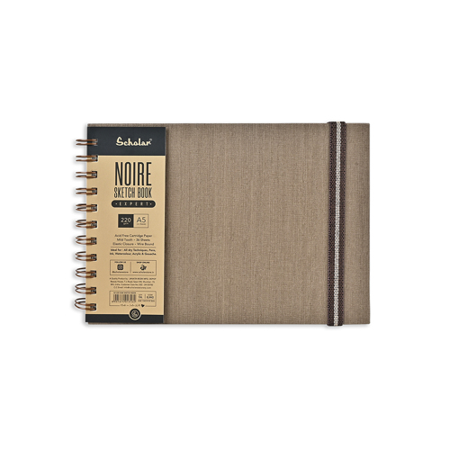 Full size cover page of the book 'SCHOLAR EJW2 NOIRE EXPERT A5 DR. EX. BOOK 220 GSM'