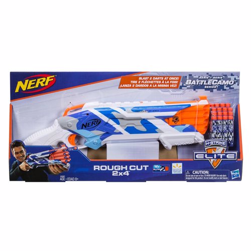 Full size cover page of the book 'NERF Elite NER NSTRIKE ROUGHCUT BATTLECAMO CODE E2287'