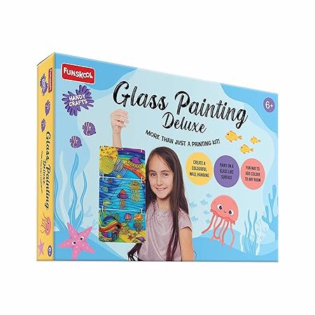 Full size cover page of the book 'GLASS PAINTING DELUXE CODE 9595800'