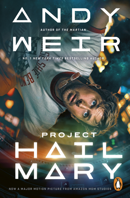 Full size cover page of the book 'PROJECT HAIL MARY'